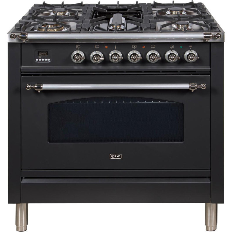 ILVE Nostalgie Series 36" 3.55 cu. ft. Freestanding Gas Range with